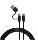 Cable USB-C Play & Charge 3 Metros Fr.tec