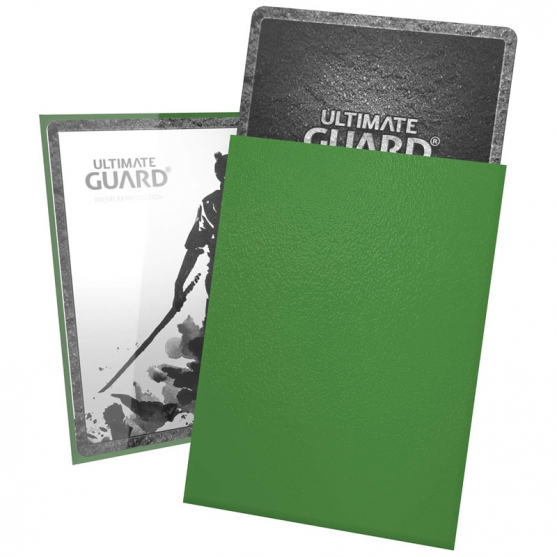 100 Fundas Cartas Medida Standard 66 x 91 mm Verdes, Katana Ultimate Guard