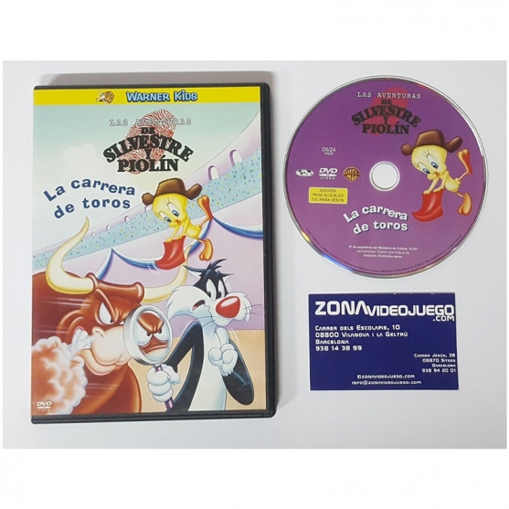 LAS AVENTURAS DE SILVESTRE Y PIOLÍN LA CARRERA DE TOROS, PELÍCULA DVD
