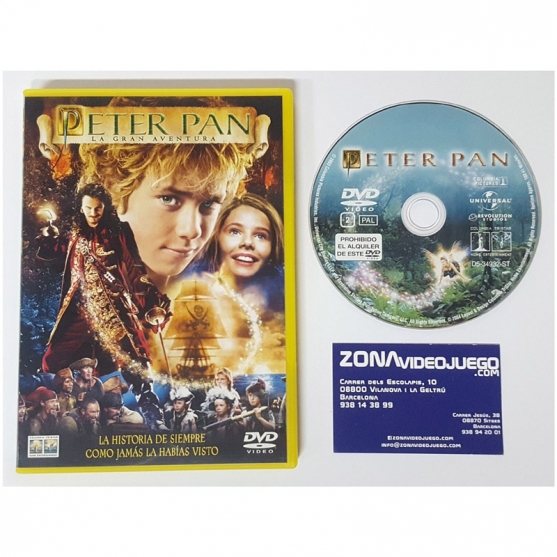 PETER PAN LA GRAN AVENTURA, PELÍCULA DVD