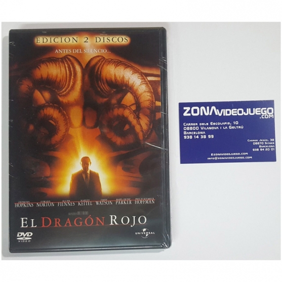 El Dragón Rojo, Edición 2 discos, DVD VIDEO
