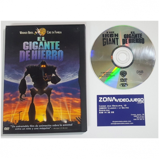 El Gigante de Hierro, Película DVD