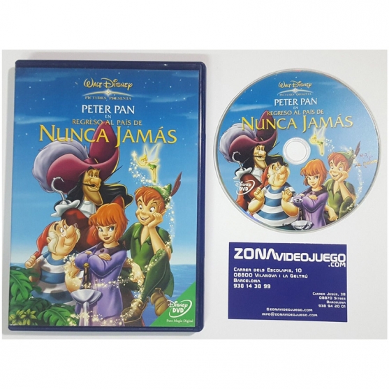 Walt Disney, Peter Pan en Regreso al País de Nunca Jamás, Película DVD