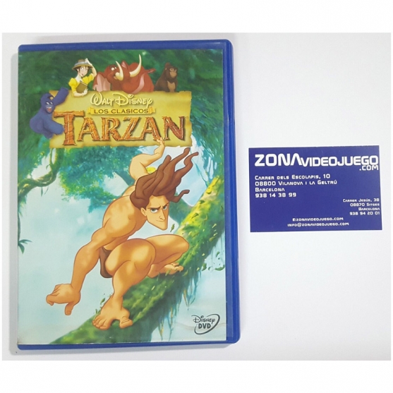 Walt Disney Los Clasicos, Tarzan, Película DVD, Solo caja.
