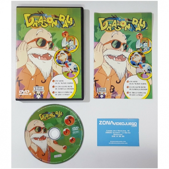 DRAGON BALL DVD 3 SALVAT, CON 3 CAPITULOS (7,8,9), DVD VIDEO