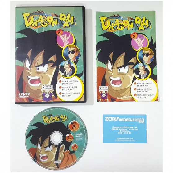 DRAGON BALL DVD 8 SALVAT, CON 3 CAPITULOS (22,23,24), DVD VIDEO
