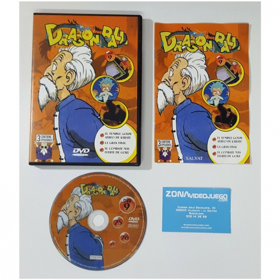 DRAGON BALL DVD 9 SALVAT, CON 3 CAPITULOS (25,26,27), DVD VIDEO