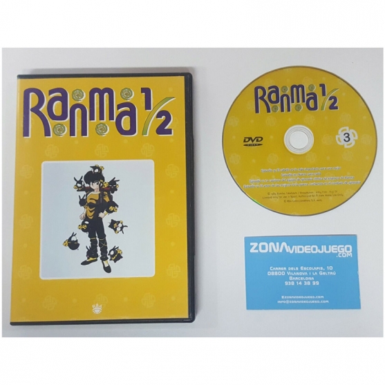 Dvd Ranma 1/2 Nº 3, Episodios 9,10,11,12. 200 min. aprox