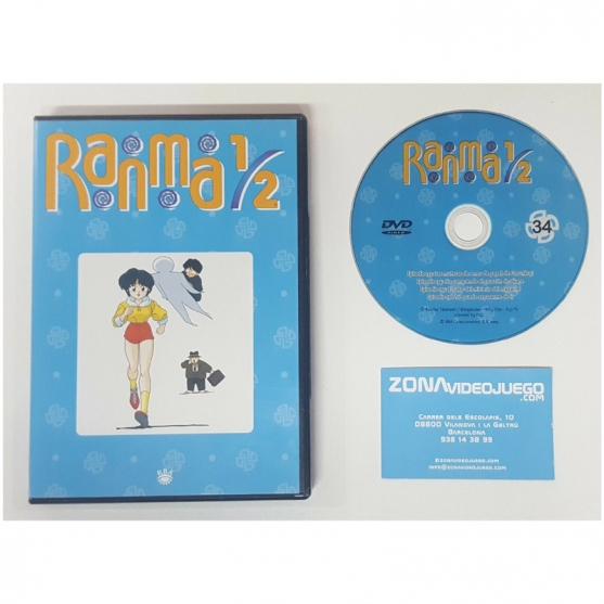Dvd Ranma 1/2 Nº 34, Episodios 133,134,135,136. 200 min. aprox