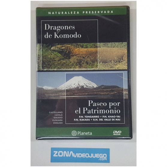 Dvd, Naturaleza Preservada nº2, Dragones Komodo y Paseo por patrimonio. Planeta