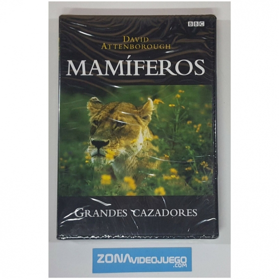 Dvd, Mamíferos Nº5, Grandes Cazadores, BBC, David Attenborough