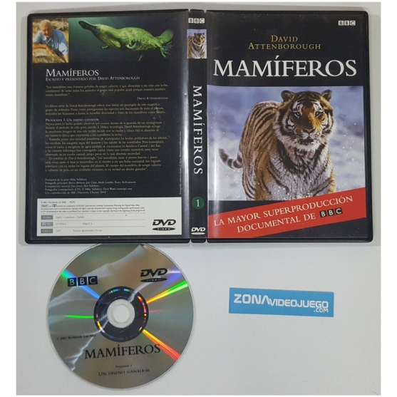 Dvd Video, Mamíferos Nº1, BBC, David Attenborough