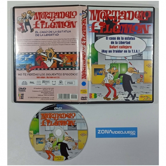 Mortadelo y Filemón, 3 capítulos, Dvd video. Planeta Junior. Brb internacional.
