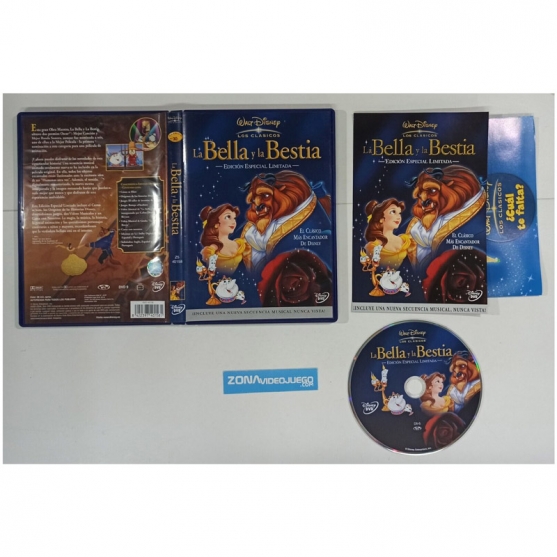 La bella y la Bestia Edición Especial Limitada, Dvd Video