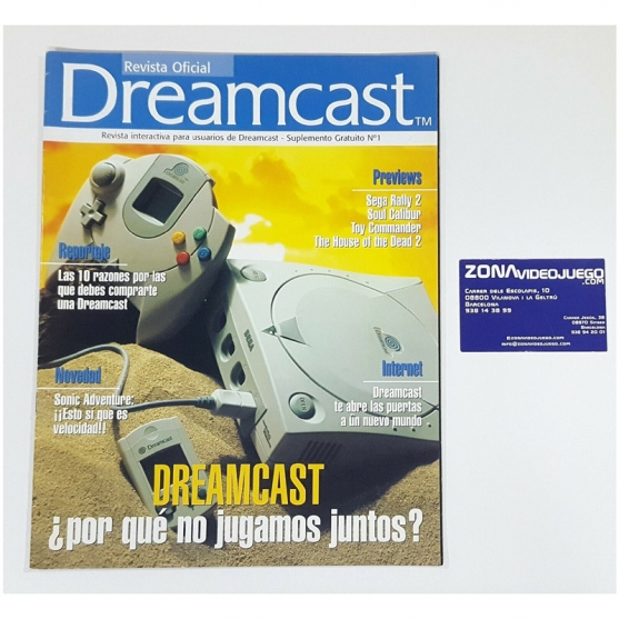 Revista Oficial Dremcast Nº1. Suplemento Hobby Consolas.