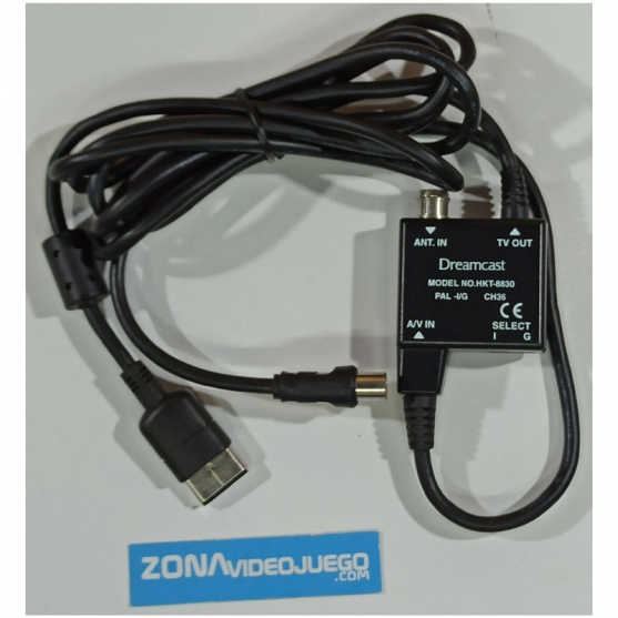 Cable Rf Antena, Sega Dreamcast, HKT-8830. Pal-Eur