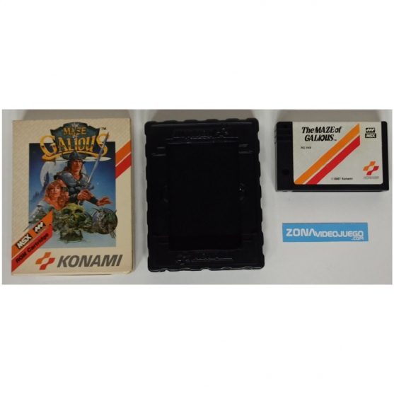 The Maze of Galious, Sony Msx, Msx Rom Cartridge, Konami. PAL-EUR