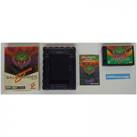 Salamander, Sony Msx, Msx Rom Cartridge, Konami. PAL-EUR