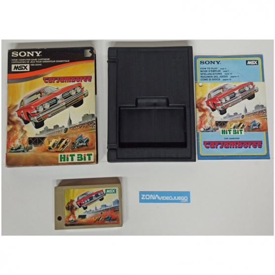 Car Jamboree, Sony Msx, Msx Rom Cartridge. Pal-Eur