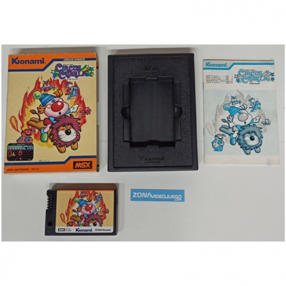 Circus Charlie, Sony Msx, Msx Rom Cartridge. Pal-Eur. Konami