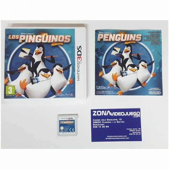 Dreamworkds Los Pingüinos de Madagascar, NINTENDO 3DS, PAL-EUR