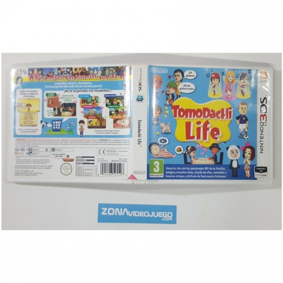 Caja vacia, Tomodachi Life, Nintendo 3ds, Pal-Esp, No lleva el Juego.