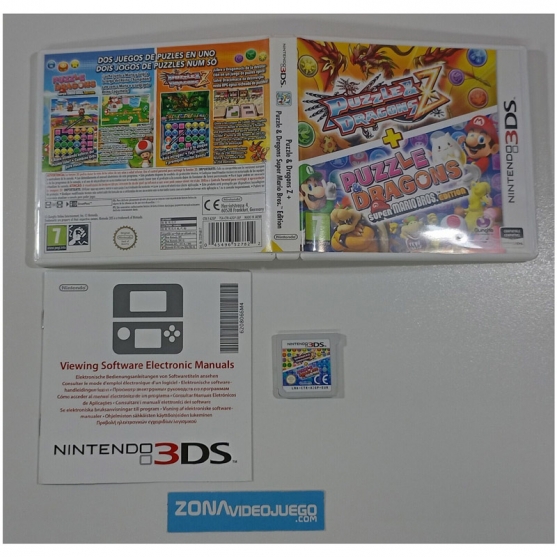Puzzle & Dragons Z + Super Mario Bros Edit., Nintendo 3ds, Pal-Esp