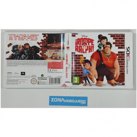 Caja Vacia Disney Rompe Ralph!, Nintendo 3DS, Pal-Esp. SIN JUEGO