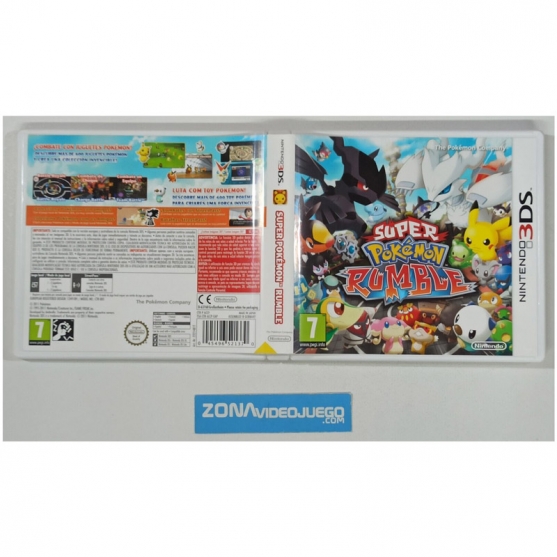 Caja Vacia Super Pokémon Rumble, Nintendo 3DS, Pal-Esp. SIN JUEGO
