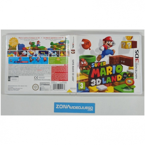 Caja Vacia Super Mario 3d Land, Nintendo 3DS, Pal-Esp. SIN JUEGO
