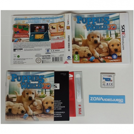 Puppies World 3D, Nintendo 3Ds, Pal-Esp