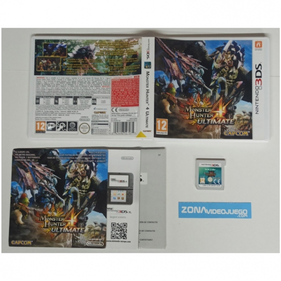 Monster Hunter 4 Ultimate, Nintendo 3Ds, Pal-Esp
