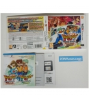 Caja y Manual, Inazuma eleven Go Chrono Stones llamarada, Nintendo 3ds, Pal-Esp. SIN JUEGO