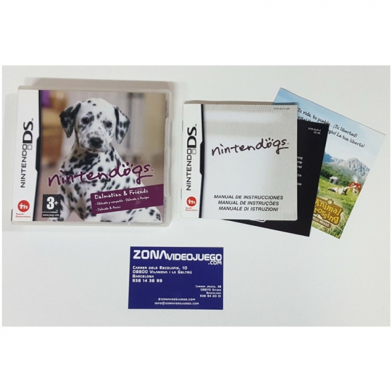 Caja y Manual Nintendogs Dalmatas & Friends, NINTENDO DS, PAL-ESP