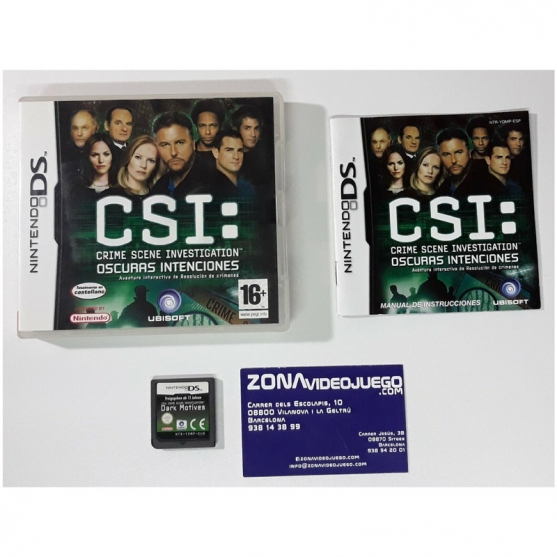 CSI: Crime Scene Investigation Oscuras Intenciones, Nintendo DS, Pal-ESP