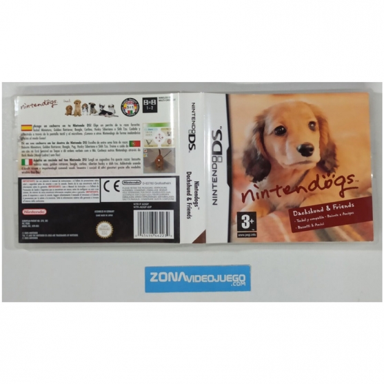 Caja Vacia Nintendogs Teckel, Nintendo DS, Pal-Esp. SIN JUEGO