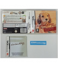 Caja y Manual Nintendogs Teckel, Nintendo DS, Pal-Esp. SIN JUEGO