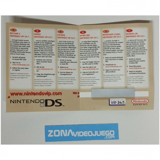 Código VIP, Nintendogs, Nintendo DS, SIN RASCAR