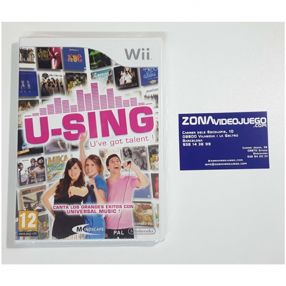 U-Sing U've Got Talent, Nintendo wii. Pal-esp