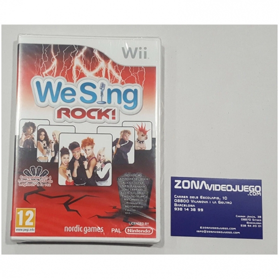 We sing ROCK!, Nintendo Wii, Pal-Esp