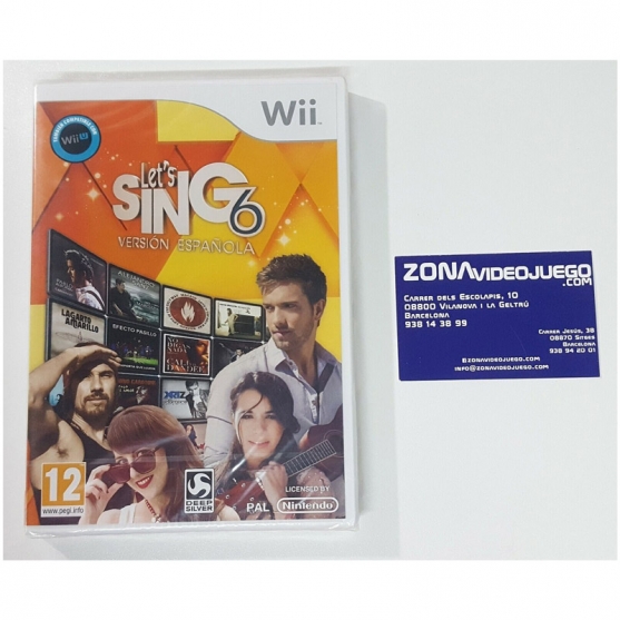 Let's Sing 6 Versión Española, Nintendo Wii, Pal-Esp