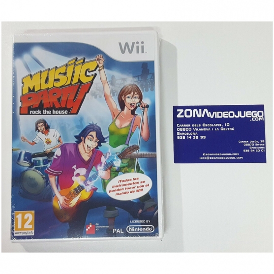 Musiic Party Rock the House, Nintendo Wii, Pal-Esp
