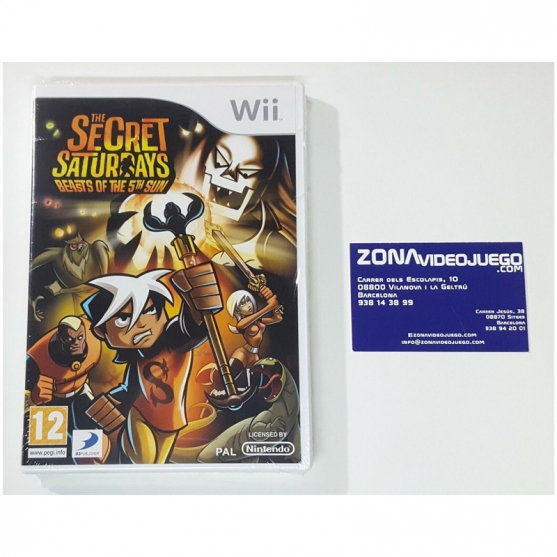 The Secret Saturdays Beasts of the 5th Sun, Nintendo Wii, Pal-Esp