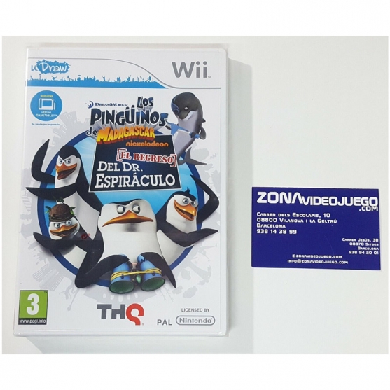 U Draw Los Pingüinos de Magascar, Nintendo Wii, Pal-Esp