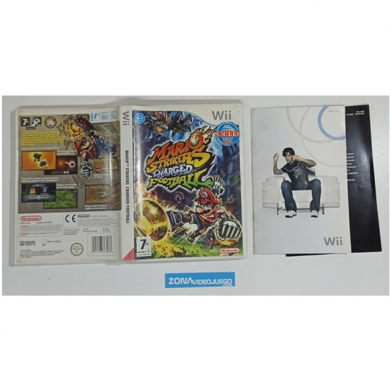 Caja vacia, Mario Strikers Charged Football, Nintendo Wii, Pal-Esp