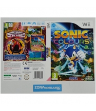 Caratula Sonic Colours, Nintendo Wii, Pal-Esp. SIN JUEGO