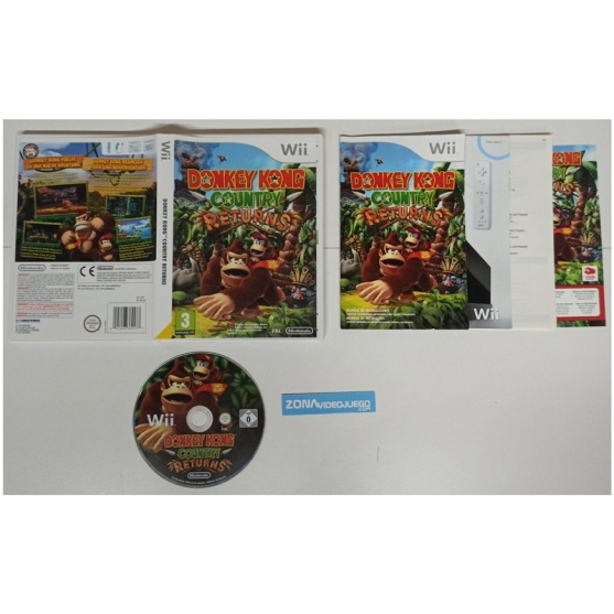 Donkey Kong Country Returns, Nintendo Wii. Pal-Esp