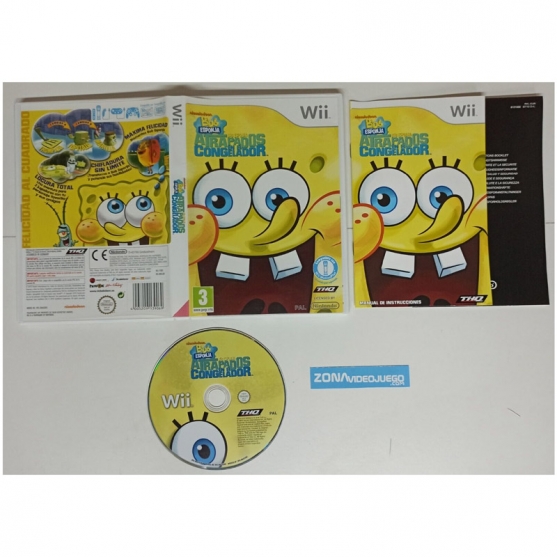 Bob Esponja Atrapados en el Congelador, Nintendo Wii. Pal-Esp