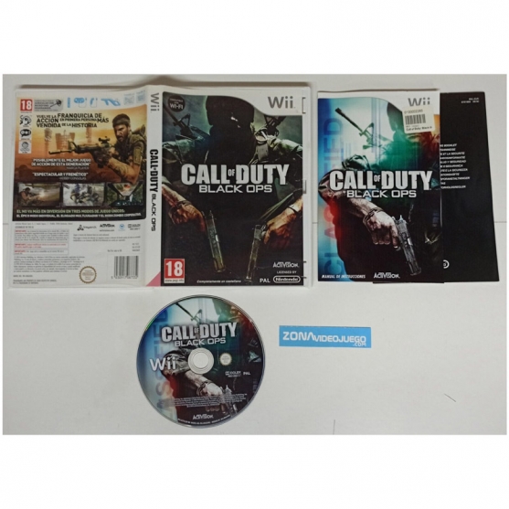 Call of Duty Black Ops, Nintendo Wii. Pal-Esp