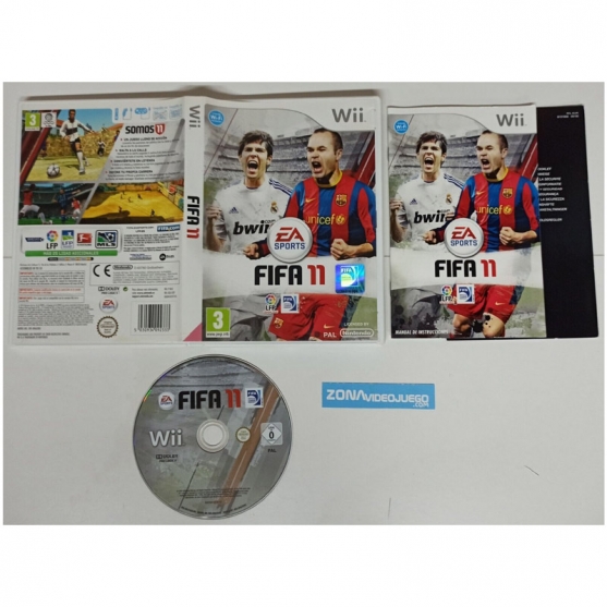 Fifa 11, Nintendo Wii. Pal-Esp